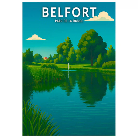 Affiche - Belfort - Parc de la Douce