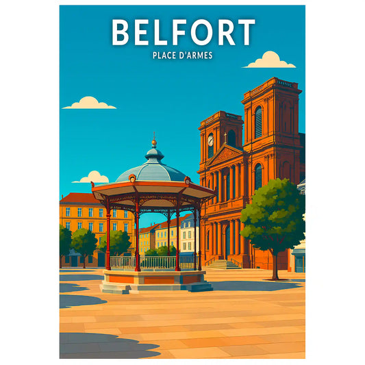 Affiche - Belfort - Place d'Armes