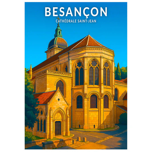 Affiche - Besançon - Cathédrale Saint-Jean