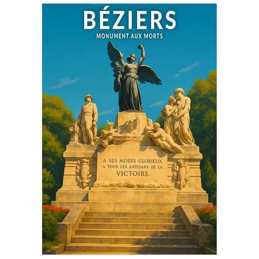 Affiche - Béziers - Monument aux Morts