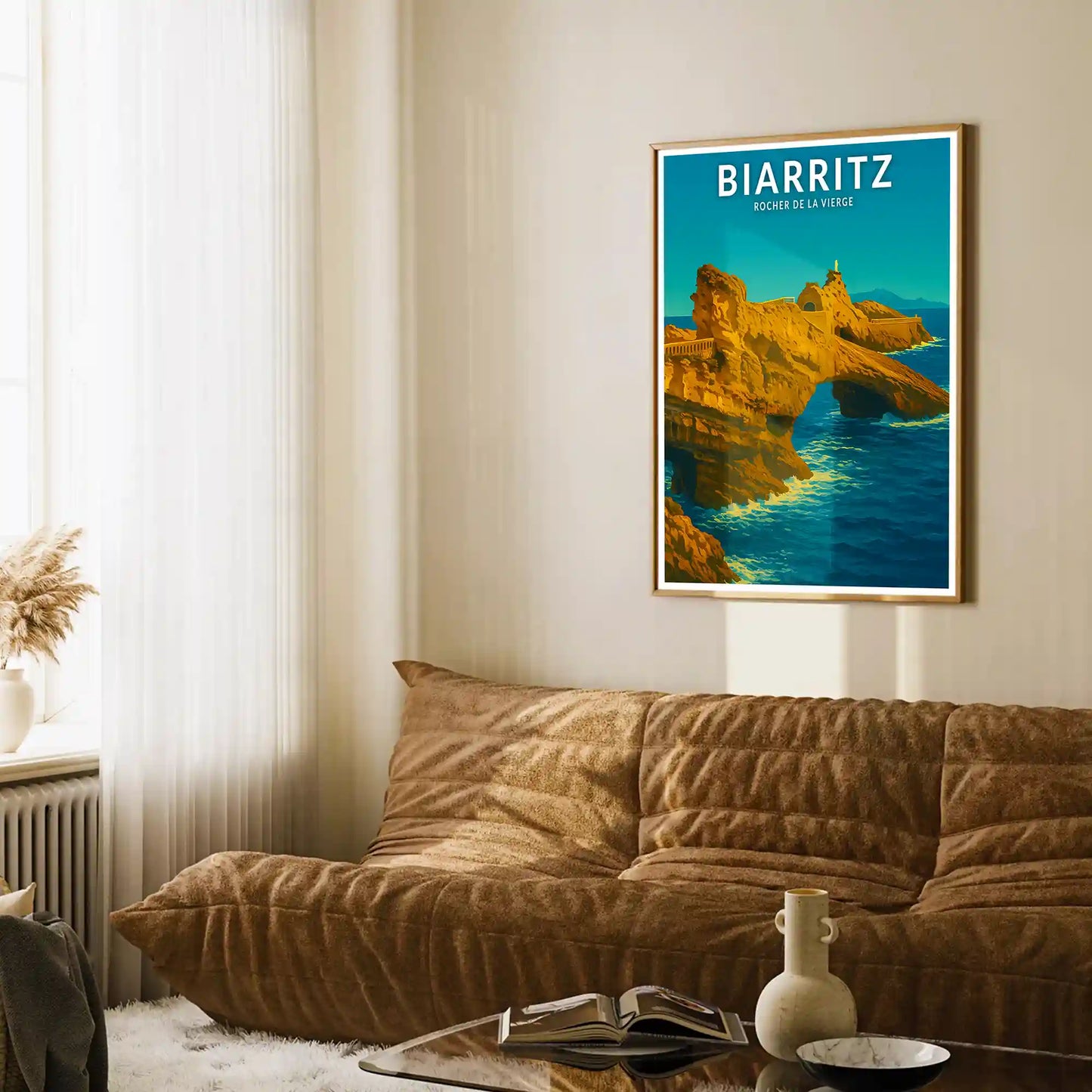 Affiche - Biarritz - Rocher de la Vierge