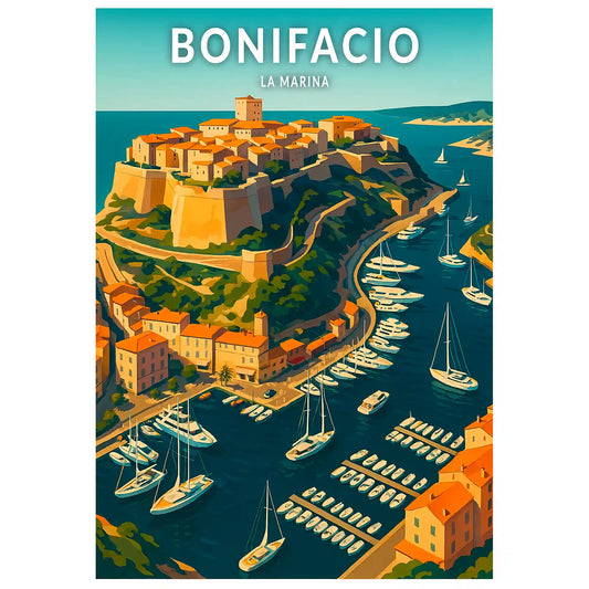 Affiche - Bonifacio - La Marina