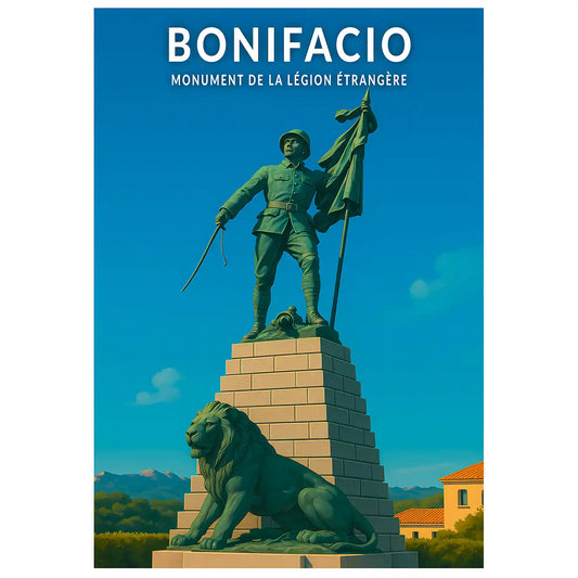 Affiche - Bonifacio - Monument de la Légion Étrangère