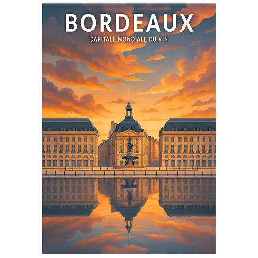 Affiche - Bordeaux - Capitale mondiale du vin
