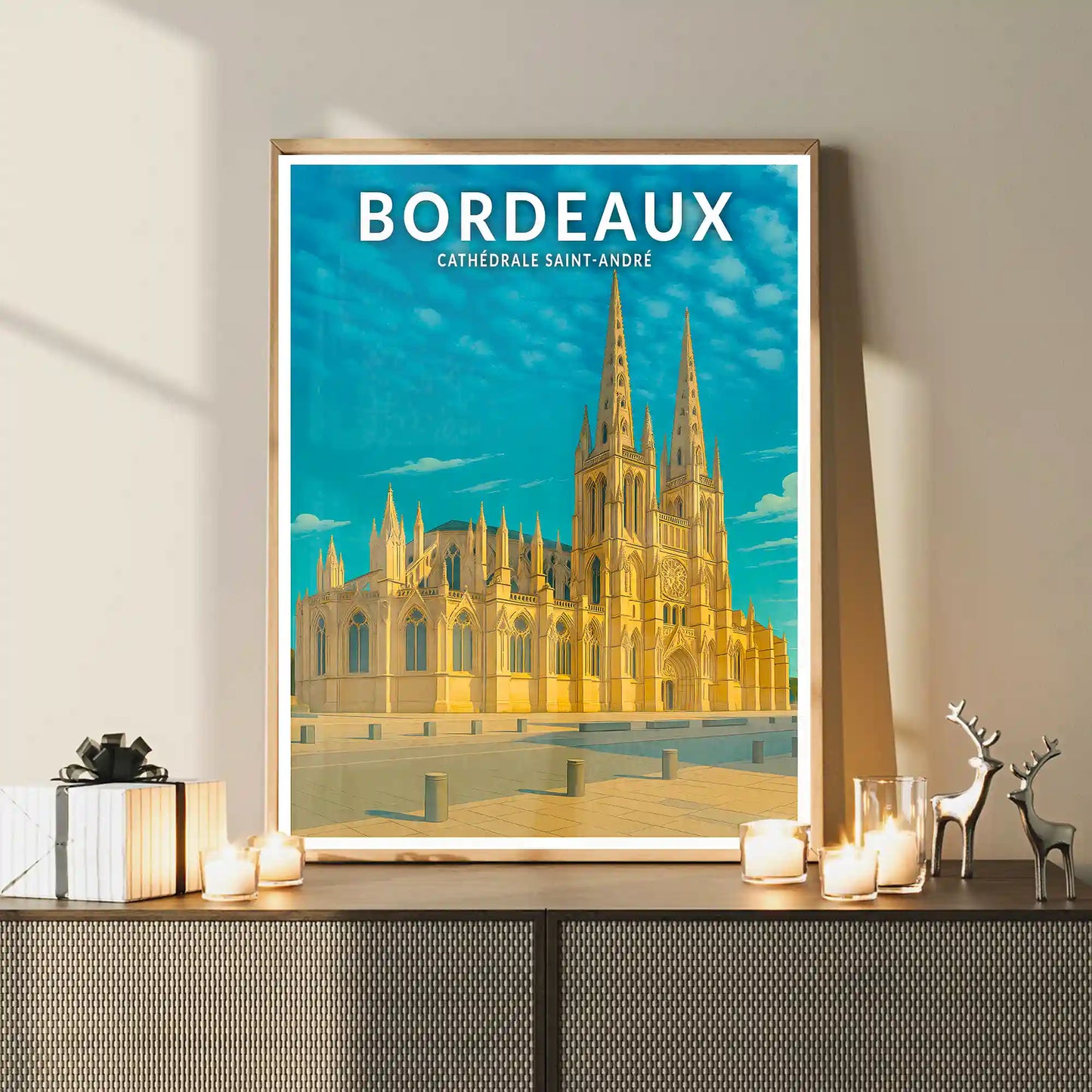 Affiche - Bordeaux - Cathédrale Saint-André