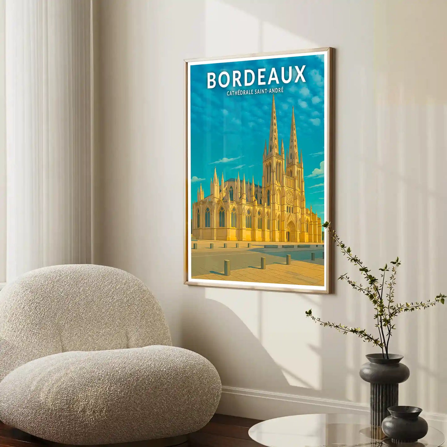 Affiche - Bordeaux - Cathédrale Saint-André