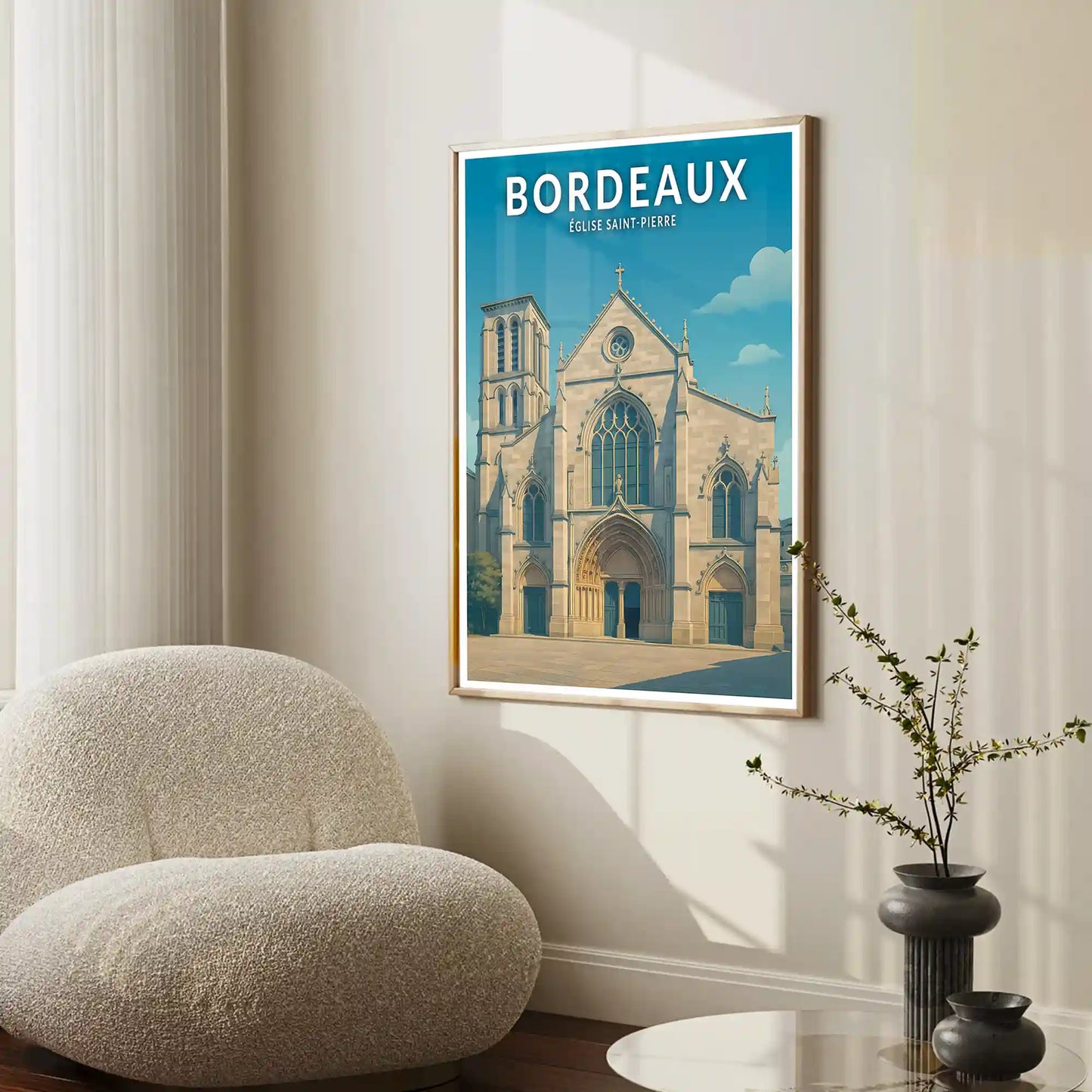 Affiche - Bordeaux - Église Saint-Pierre