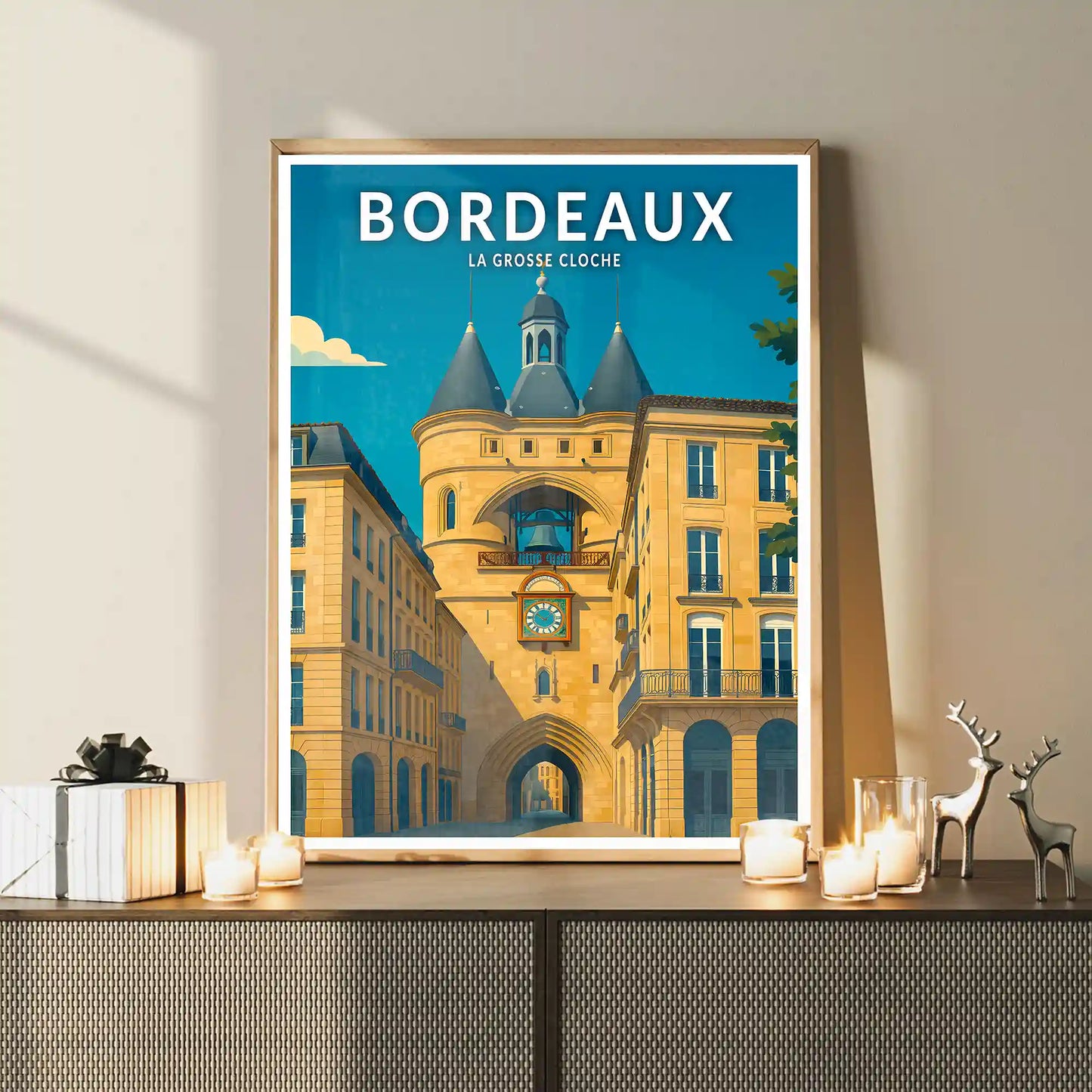 Affiche - Bordeaux - La Grosse Cloche