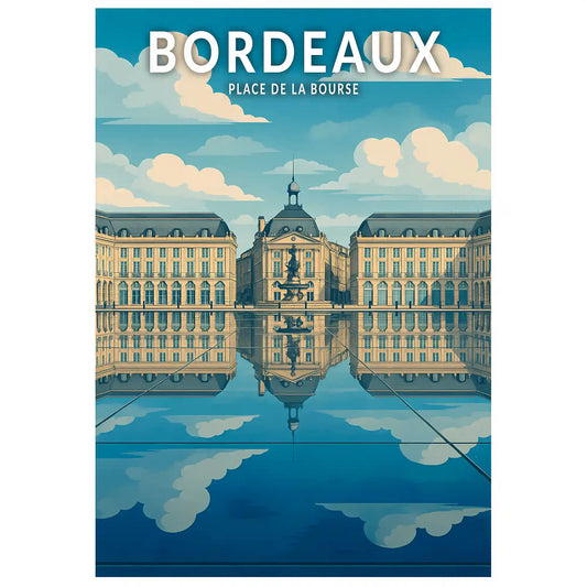 Affiche - Bordeaux - Place de la Bourse