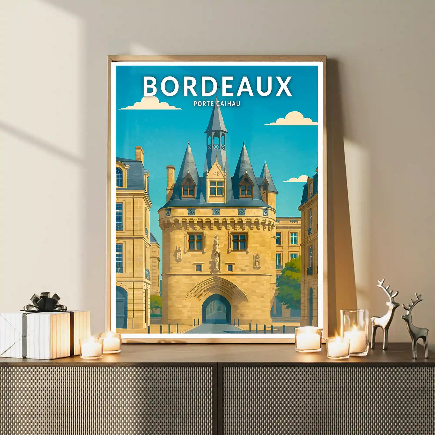 Affiche - Bordeaux - Porte Caihau