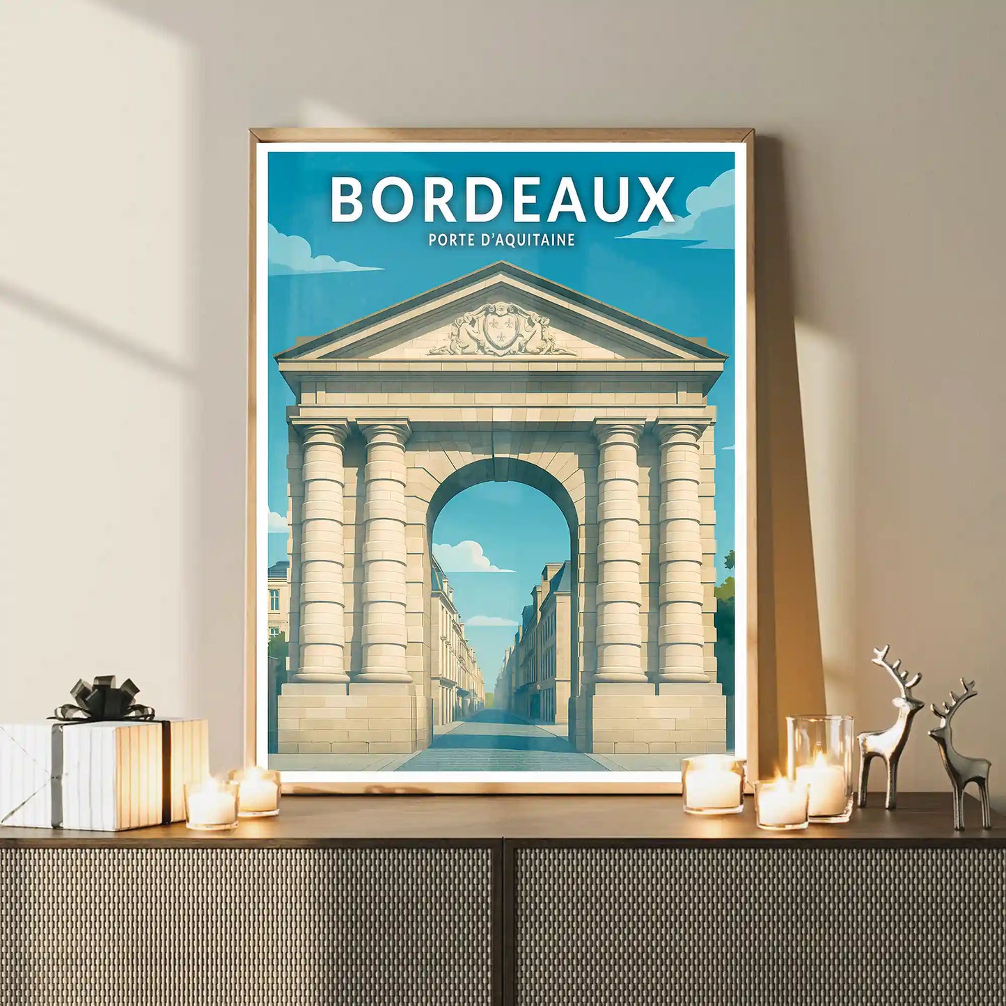 Affiche - Bordeaux - Porte d'Aquitaine