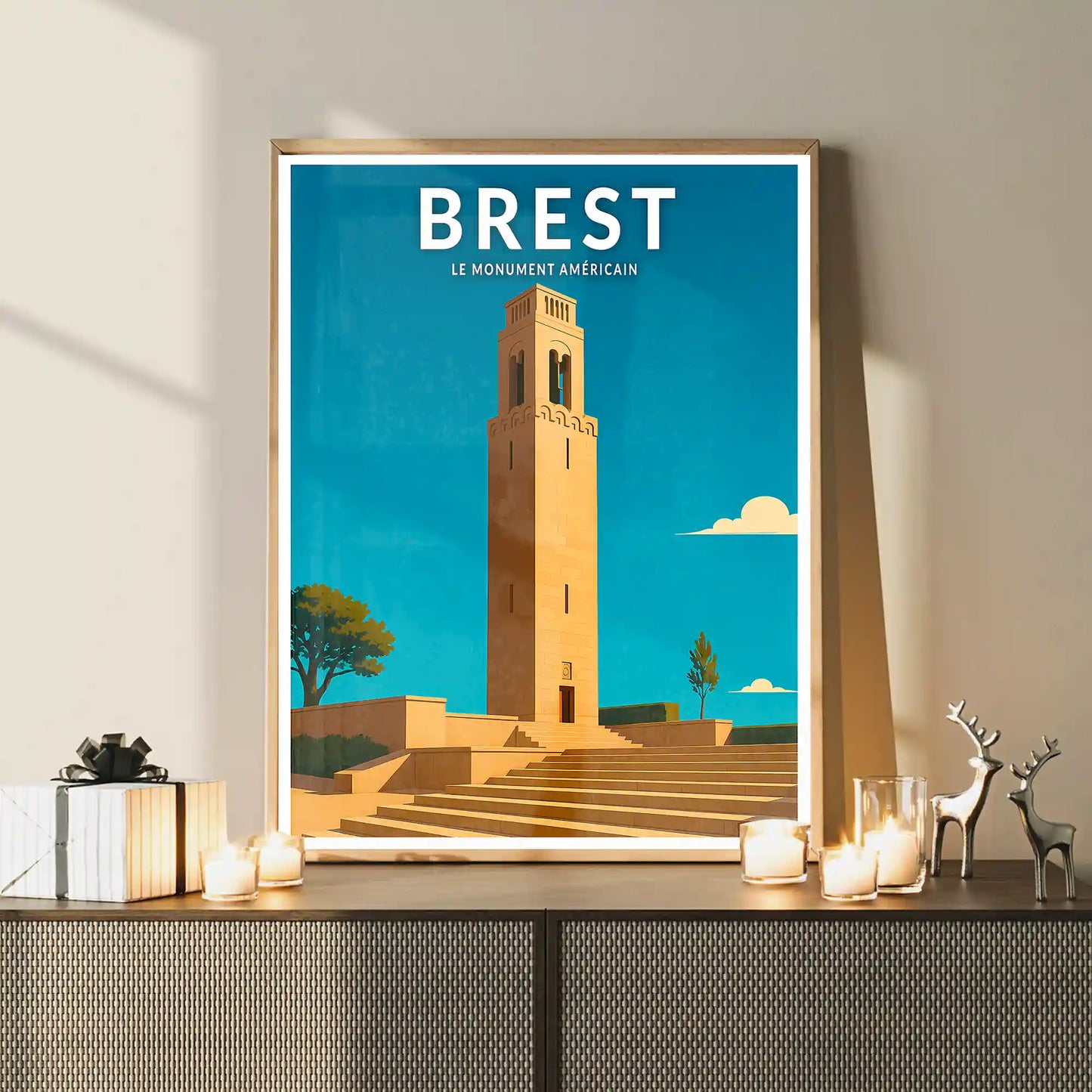 Affiche - Brest - Le Monument Américain