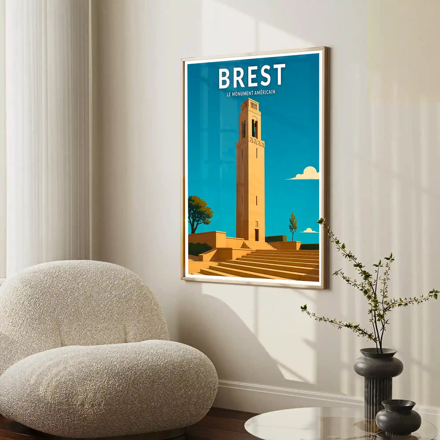 Affiche - Brest - Le Monument Américain
