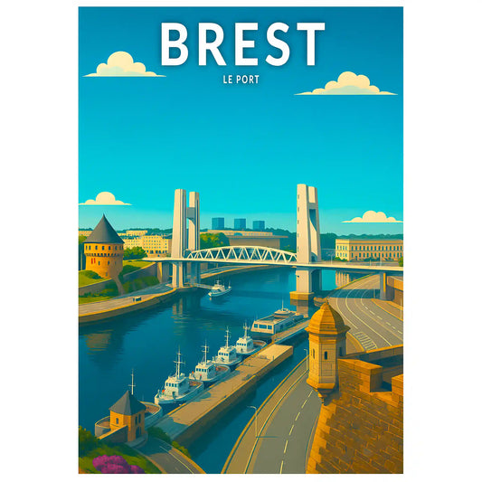 Affiche - Brest - Le Port
