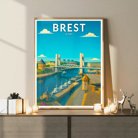 Affiche - Brest - Le Port