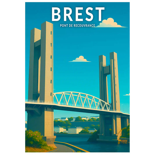 Affiche - Brest - Pont de Recouvrance