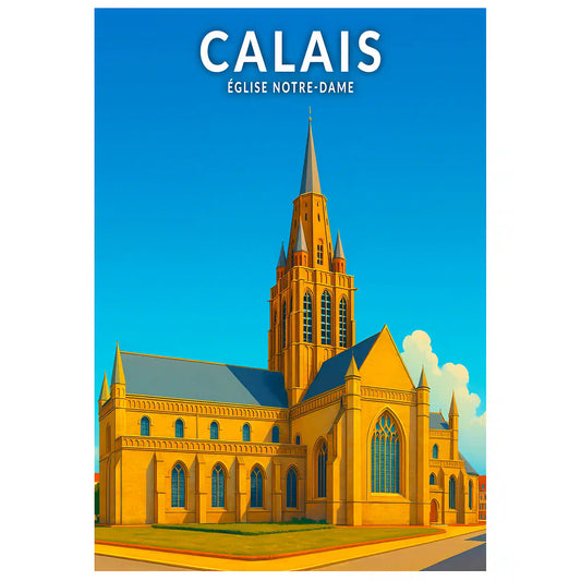 Affiche - Calais - Église Notre-Dame