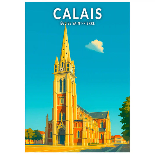 Affiche - Calais - Église Saint-Pierre