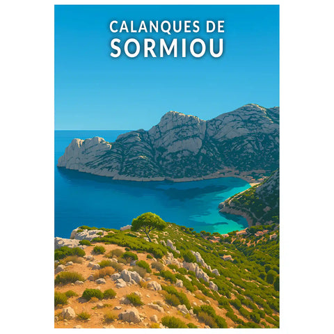 Affiche - Calanques de Sormiou