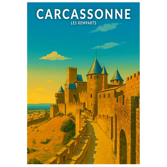 Affiche - Carcassonne - Les Remparts