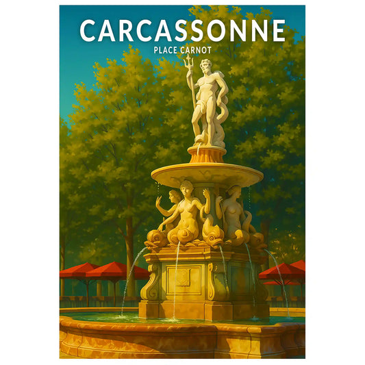 Affiche - Carcassonne - Place Carnot