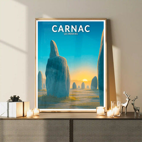 Affiche - Carnac - Les Menhirs