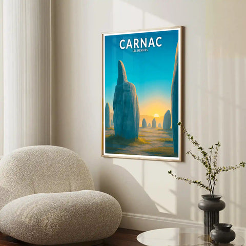 Affiche - Carnac - Les Menhirs