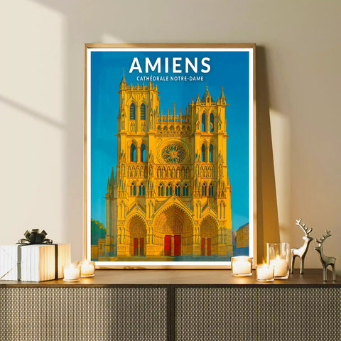Affiche - Amiens - Cathédrale Notre-Dame