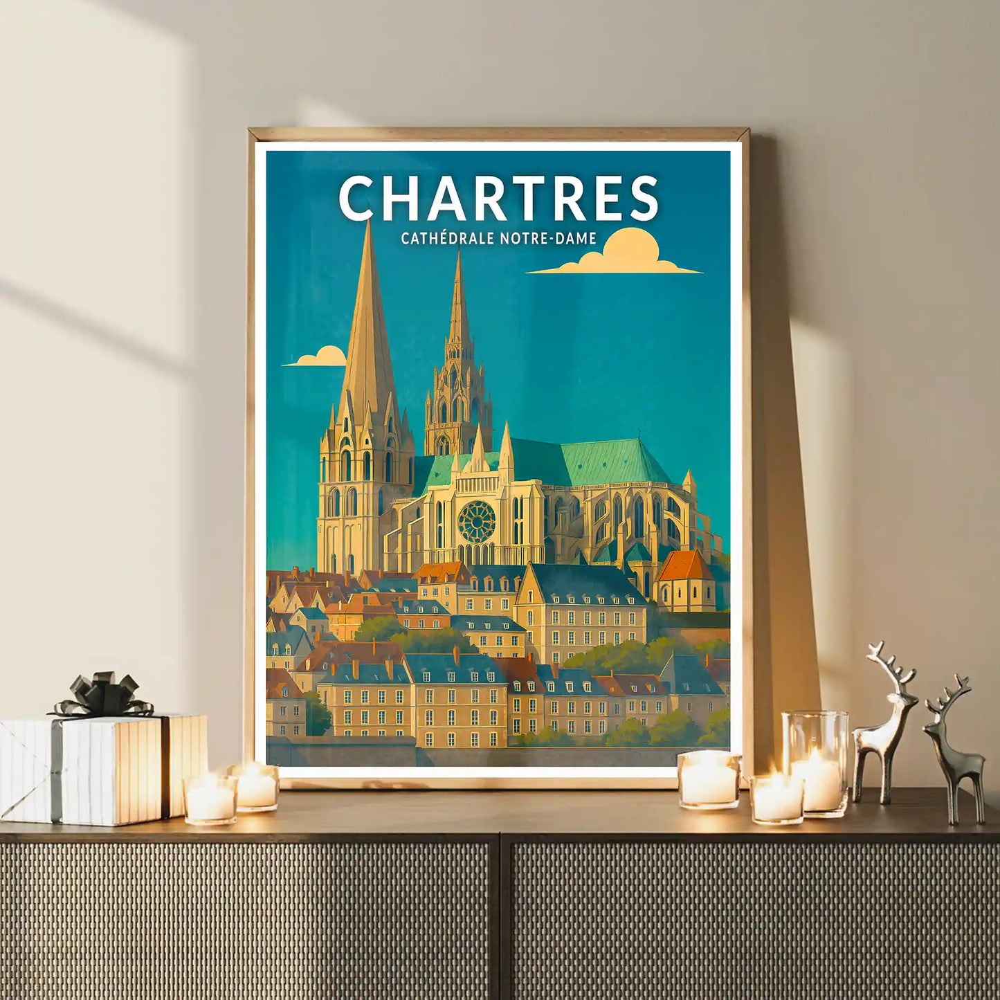 Affiche - Chartres - Cathédrale Notre-Dame