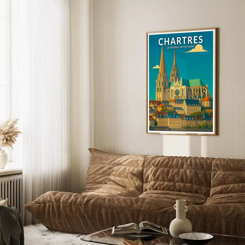 Affiche - Chartres - Cathédrale Notre-Dame