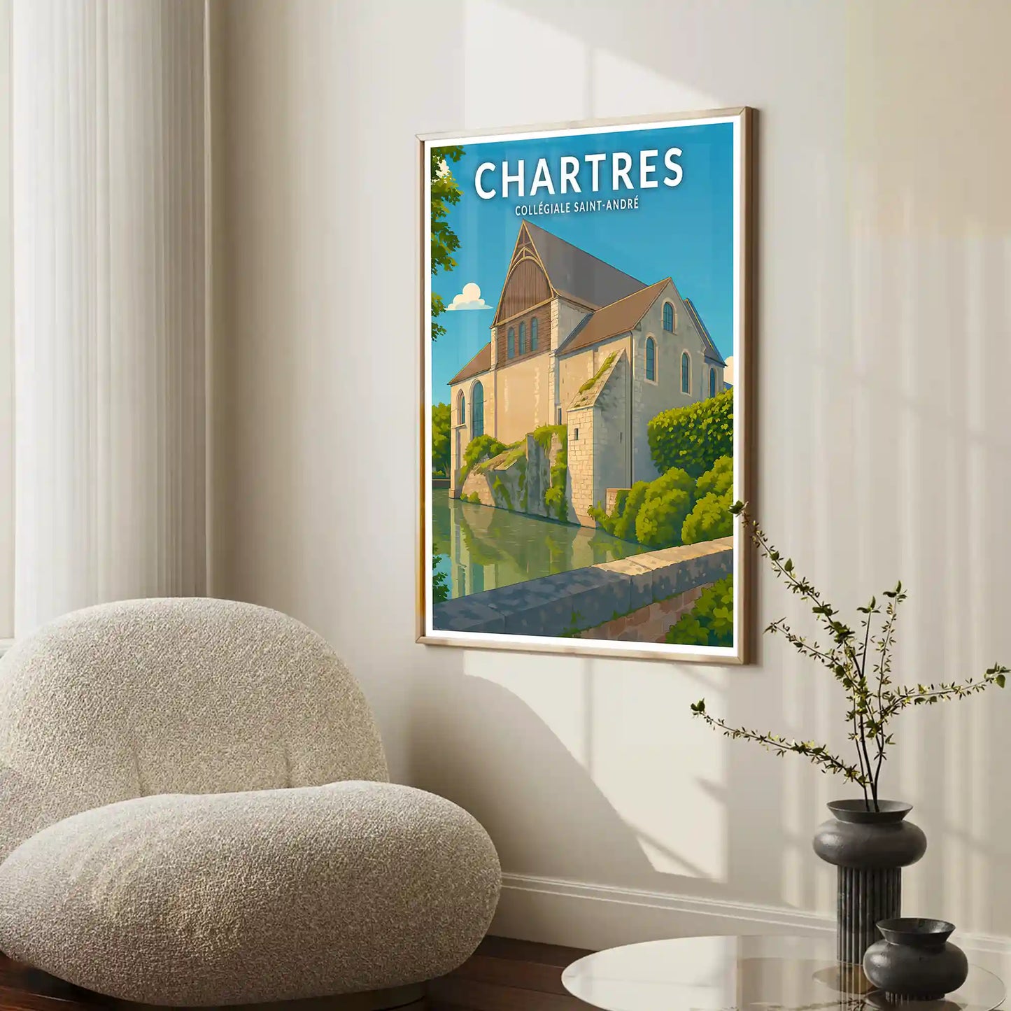 Affiche - Chartres - Collégiale Saint-André