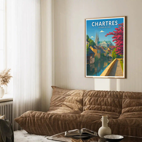 Affiche - Chartres - Les Bords de l'Eure