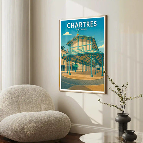 Affiche - Chartres - Place Billard