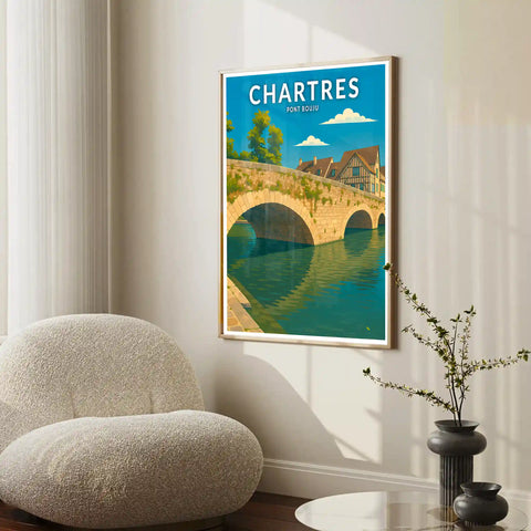 Affiche - Chartres - Pont Bouju