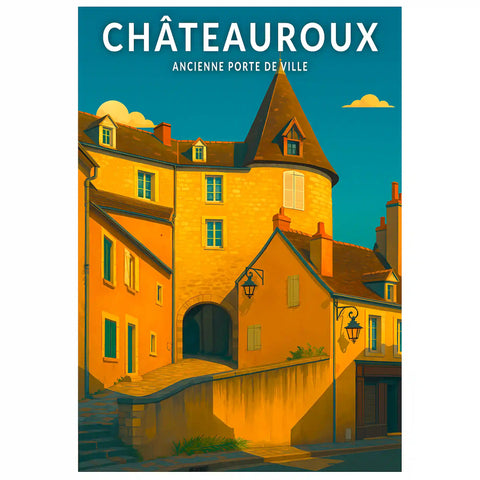 Affiche - Châteauroux -  Ancienne Porte de Ville