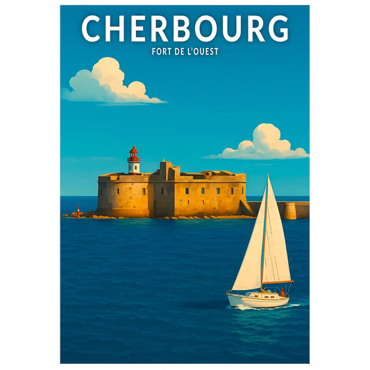 Affiche - Cherbourg - Fort de l'Ouest