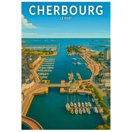 Affiche - Cherbourg - Le Port