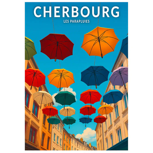 Affiche - Cherbourg - Les Parapluies