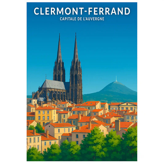 Affiche - Clermont-Ferrand - Capitale de l'Auvergne