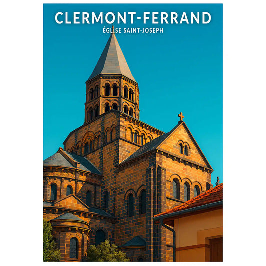 Affiche - Clermont-Ferrand - Église Saint-Joseph