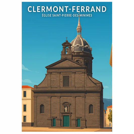 Affiche - Clermont-Ferrand - Église Saint-Pierre-des-Minimes