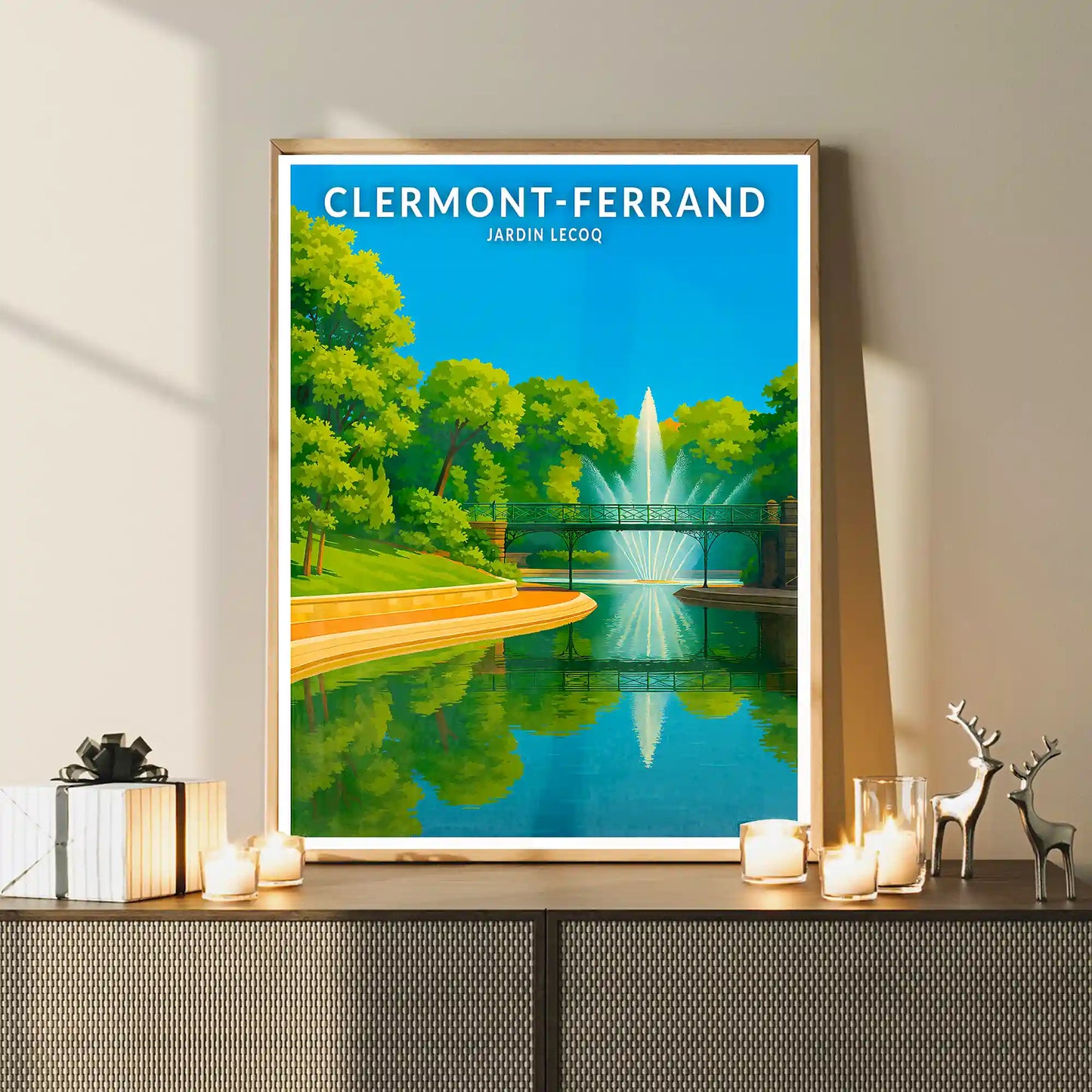 Affiche - Clermont-Ferrand - Jardin Lecoq