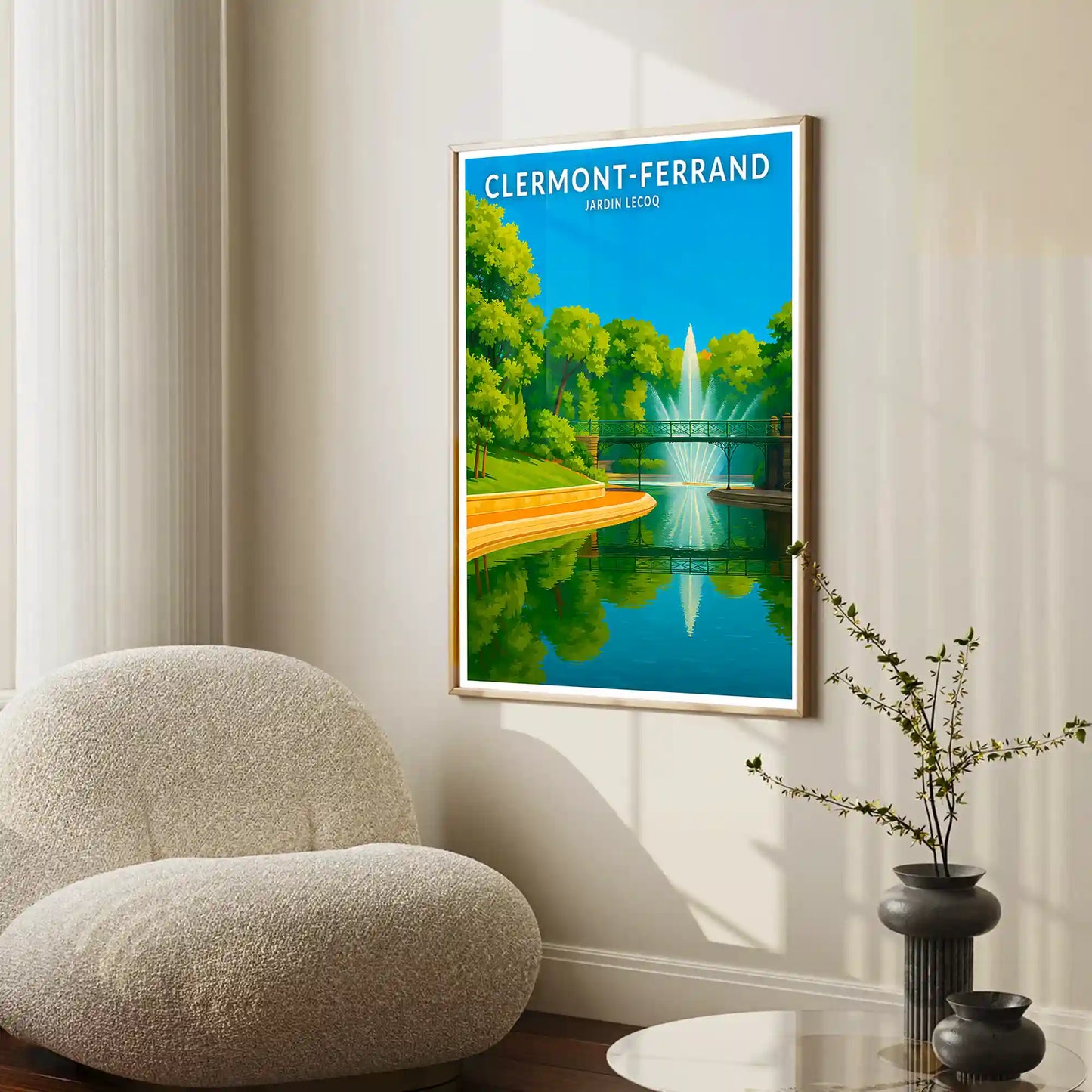 Affiche - Clermont-Ferrand - Jardin Lecoq