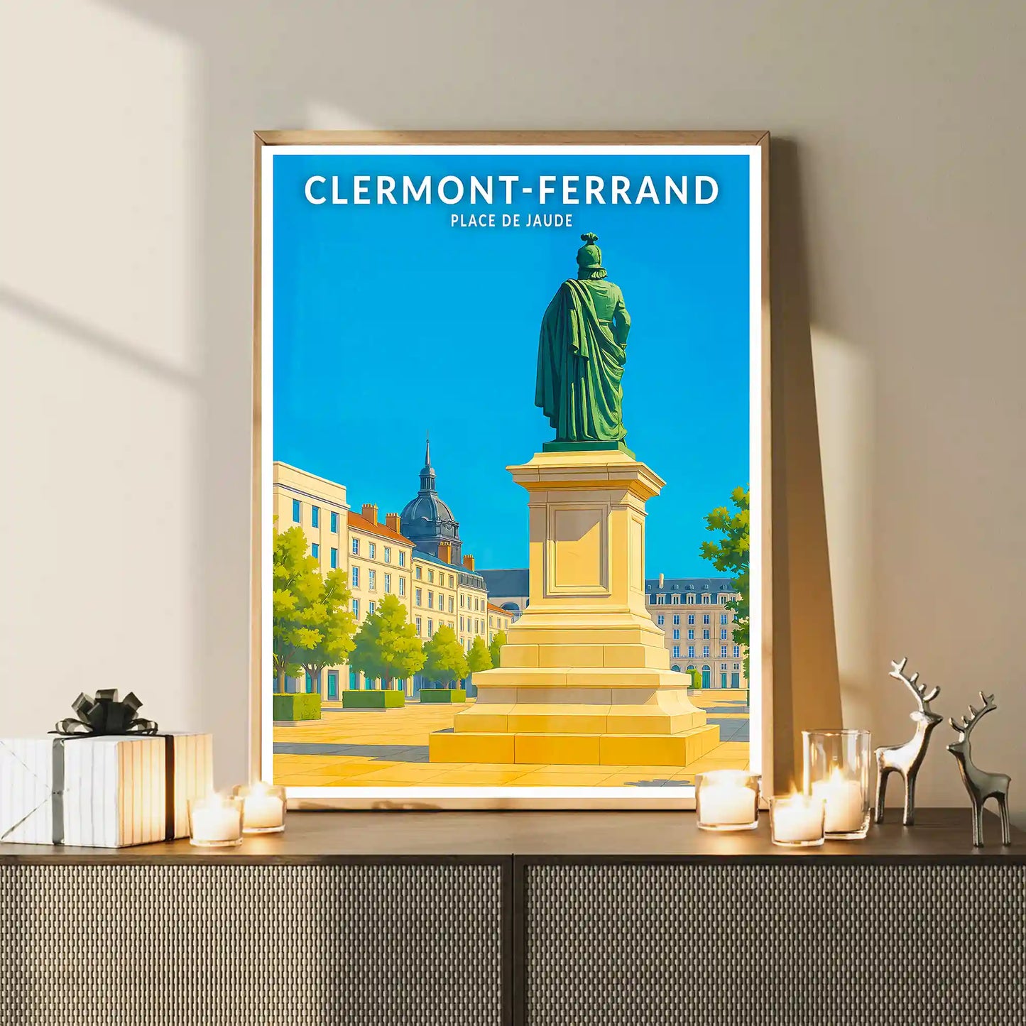 Affiche - Clermont-Ferrand - Place de Jaude