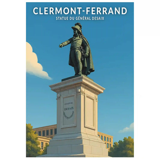 Affiche - Clermont-Ferrand - Statue du Général Desaix