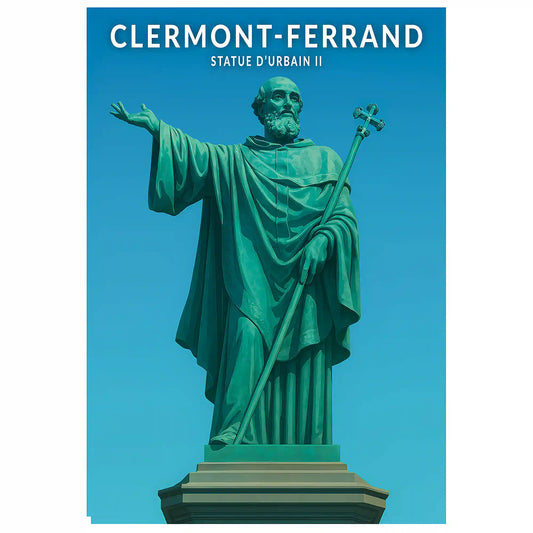 Affiche - Clermont-Ferrand - Statue d'Urbain II