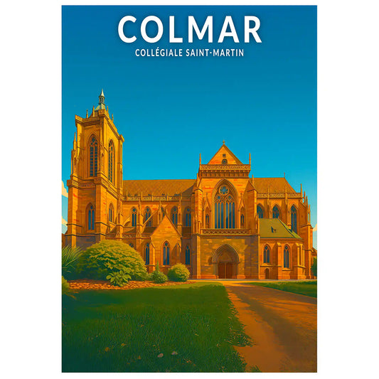 Affiche - Colmar - Collégiale Saint-Martin