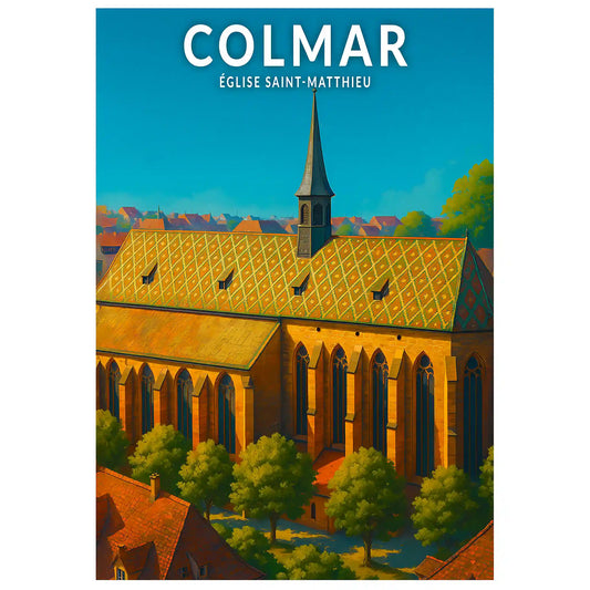 Affiche - Colmar - Église Saint-Matthieu