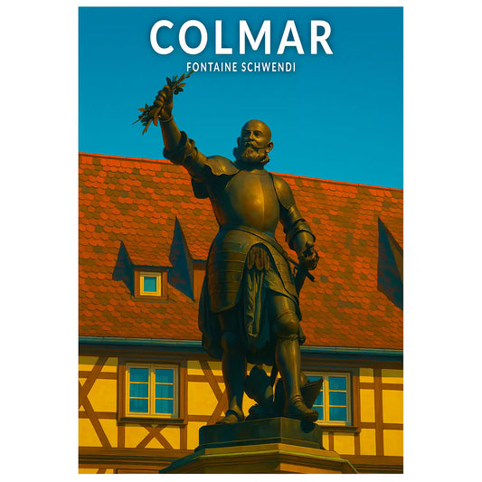 Affiche - Colmar - Fontaine Schwendi