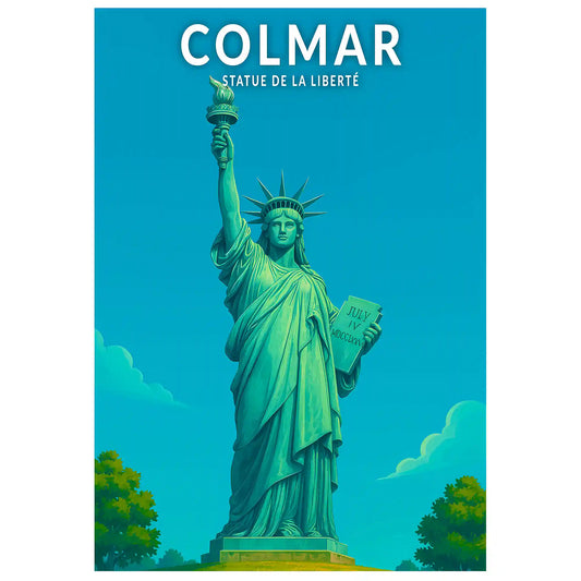 Affiche - Colmar - Statue de la Liberté